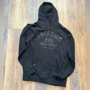 Heavy Black Freedom Industries Hoodie